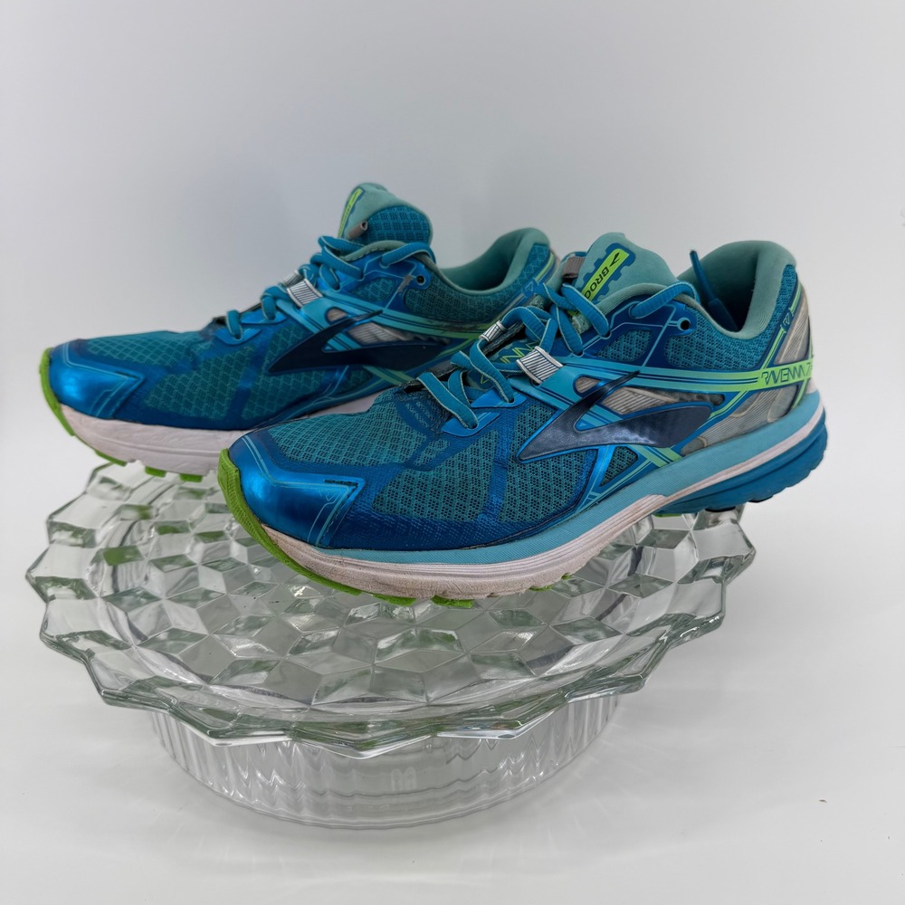 Brooks Ravenna 7 Women's Running Shoes Blue Green Size 8.5 Athletic Sneakers
